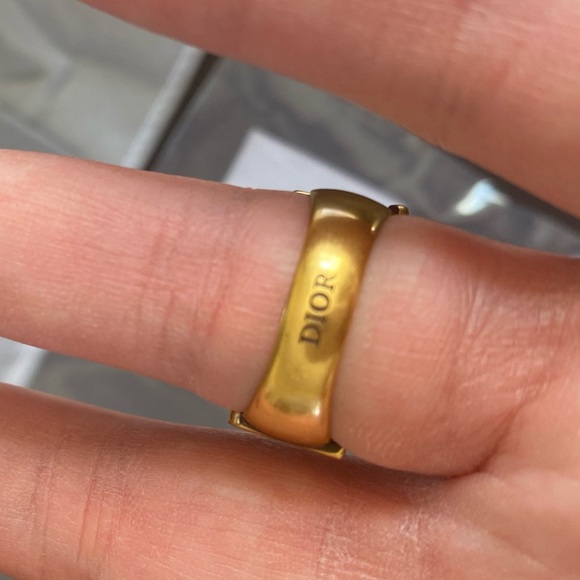 Dior Gold Logo Ring - Picture 5 of 5